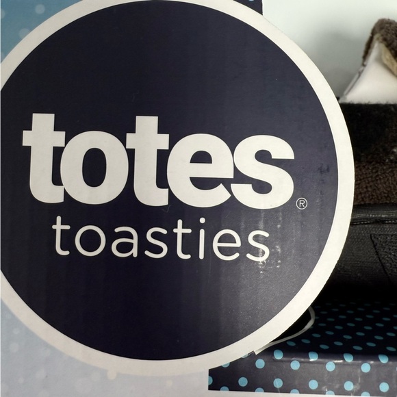 Totes Toasties Mens Slippers US 11-12 XL Chocolate Brown Memory Foam Loafer NEW - Picture 5 of 11